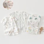 【66-90】ロンパース 夏新作 柔らか 総柄 ベビー服 - 画像 (9)