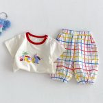 【73-110】セットアップ ツリー柄 シャツ&カラフルパンツ - 画像 (8)