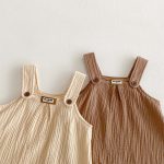 【73-100】サロペット ナチュラル 柔らかい シンプル ベビー服 - 画像 (14)