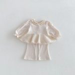 【73-110】セットアップ パフスリーブ シンプル 可愛い 女の子 - 画像 (5)