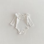 【66-90】　ロンパース 柔らか フリル襟 ベビー服 - 画像 (7)