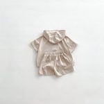 【80-120】セットアップ カジュアル レタープリント 半袖 上下セット - 画像 (13)