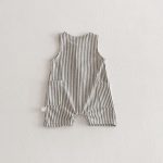 【66-90】オールインワン 夏新作 ストライプ 肌に優しい ベビー服 - 画像 (6)