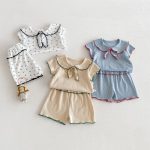【66-110】セットアップ 柔らか 無地 肌に優しい ベビー服 - 画像 (9)