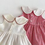 【73-120】ワンピース 蝶結び付き ノースリーブ 女の子 おしゃれ - 画像 (11)