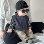 【66-100】ベスト or ボーダーシャツ ベビー 男の子 カジュアル - 画像 (4)