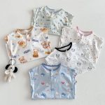 【66-90】ロンパース クマ柄 カートゥーン 可愛い ベビー服 - 画像 (13)