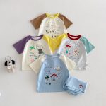 【73-120】セットアップ カラーバリ カートゥーン 可愛い ベビー服 - 画像 (10)