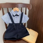 【73-110】セットアップ シャツ&サロペット フォーマル - 画像 (4)