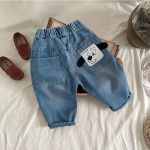 【80-120】デニムパンツ ポケット 履きやすい カジュアル ボトムス - 画像 (4)