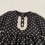 【80-130】ワンピース パフスリーブ ドット 可愛い 女の子 - 画像 (12)