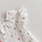 【66-90】オールインワン フラワー柄 ベビー服 - 画像 (7)
