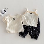 【73-110】キャミソールorTシャツorボトムス 蝶結び 女の子 おしゃれ - 画像 (3)