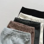 【80-130】レギンス パンツ ベビー 無地 シンプル - 画像 (8)