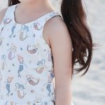 【80-130】水着 フリル付き ガールズ マーメイド風 UVカット - 画像 (6)
