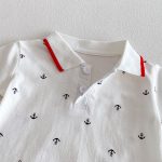 【66-90】ロンパース 総柄POLO シンプル ベビー服 - 画像 (7)
