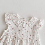 【66-90】オールインワン フラワー柄 ベビー服 - 画像 (8)