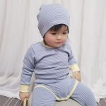 【66-90】ロンパース&レギンス&帽子 ボーダー 肌触り良い シンプル カラフル ベビー服 - 画像 (14)