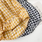 【73-100】ロンパース チェック柄 ノースリーブ 可愛い ベビー服 - 画像 (14)