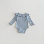 【66-90】　ロンパース 柔らか フリル襟 ベビー服 - 画像 (9)