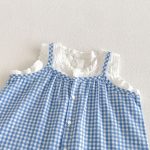 【73-110】セットアップ ブルーチェック トップス&パンツ - 画像 (11)