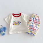 【73-110】セットアップ ツリー柄 シャツ&カラフルパンツ - 画像 (7)