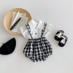 【66-100】トップス or サロペット ベビー チェック お出かけに - 画像 (4)
