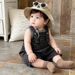 【73-100】セットアップ ヒョウ柄 サロペット＆シャツ 可愛い - 画像 (10)