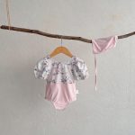 【73-120】水着 小花 可愛い スイムウェア&帽子 - 画像 (7)