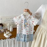 【73-100】Tシャツorパンツ 半袖 スター柄 カジュアル - 画像 (6)