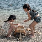 【90-140】水着 花模様 おしゃれ 上下セット - 画像 (9)