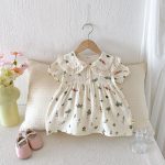 【80-130】ワンピース 花柄 半袖 可愛い女の子