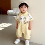 【66-100】ロンパース キュート クマ 可愛い ベビー服 - 画像 (3)
