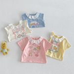 【73-120】Tシャツ 可愛い ガールズ 着心地良い トップス - 画像 (11)