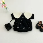 【66-100】ロンパース ベビー 女の子 おしゃれ リボン - 画像 (11)