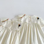 【66-130】ワンピース or ロンパース ベビー 女の子 可愛い刺繍 - 画像 (11)