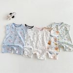 【66-90】ロンパース クマ柄 カートゥーン 可愛い ベビー服 - 画像 (10)