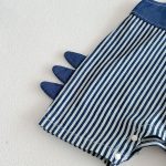 【予約販売】【73-100】サロペット ブルー ストライプ カジュアル ベビー服 - 画像 (6)