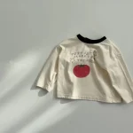 【73-100】シャツ ベビー りんご柄 着やすい - 画像 (10)