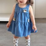 【73-100】デニムワンピース ウサギ ディリー 女の子 - 画像 (8)