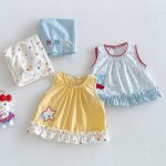 【73-120】セットアップ チェリー/スター柄 可愛い 女の子 - 画像 (7)