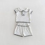 【66-110】セットアップ 柔らか 無地 肌に優しい ベビー服 - 画像 (4)