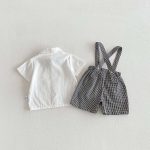 【80-120】セットアップ ベビー 男の子 トップス & サロペット リボン - 画像 (7)