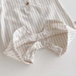 【66-90】ロンパース ストライプ ノースリーブ ベビー服 - 画像 (14)