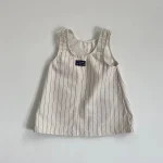 【73-120】ワンピース ベビー 女の子 韓国風 ハートポッケト - 画像 (6)