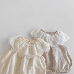 【66-90】ロンパース ベビー おしゃれ フリル襟 刺繍 - 画像 (13)