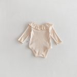 【66-90】　ロンパース 柔らか フリル襟 ベビー服 - 画像 (5)