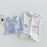 【66-90】オールインワン ダブルポケット セーラー 可愛い ベビー服 - 画像 (12)