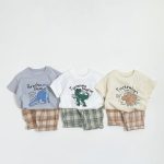 【73-100】半袖Tシャツ 恐竜イラスト 可愛い - 画像 (4)