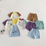 【73-120】セットアップ カラーバリ カートゥーン 可愛い ベビー服 - 画像 (11)